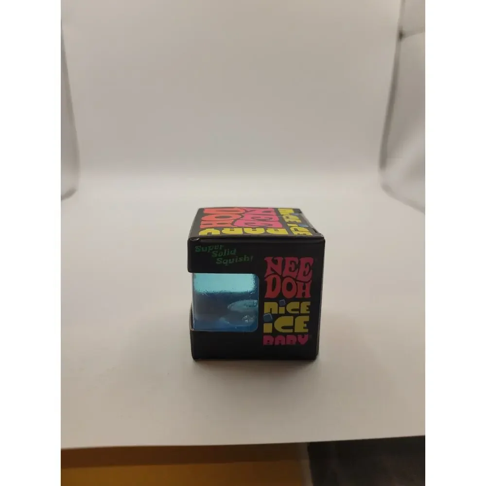 Needoh Nice Baby Mini Ice Cube Fidget Cube Toy Blue Sensory Viral NEW